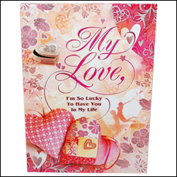 "My Love  - Big Size Greeting Card - code 809-001 - Click here to View more details about this Product